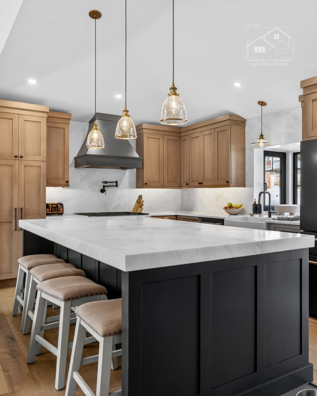 Build an Island in a Contrasting Finish