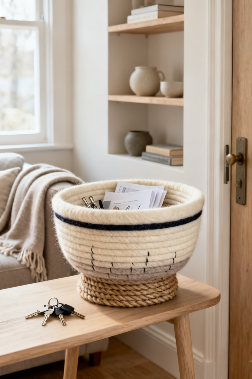 Coiled Wool Basket Project