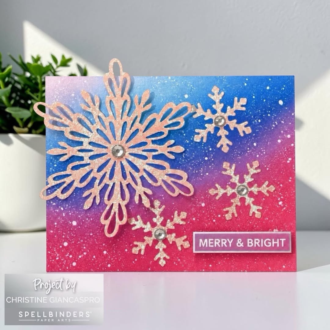 Embossed Snowflake Holiday Cards