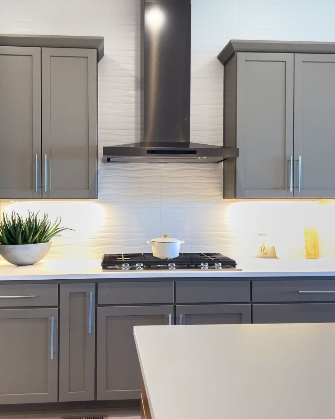 Frame Cabinets with Underlighting