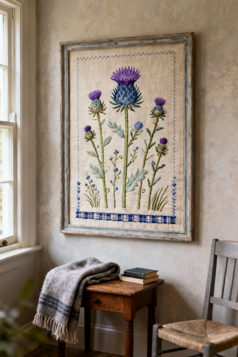 Framed Thistle Sampler