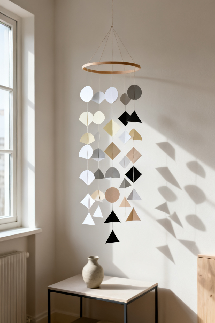 Geometric Paper Mobile Display