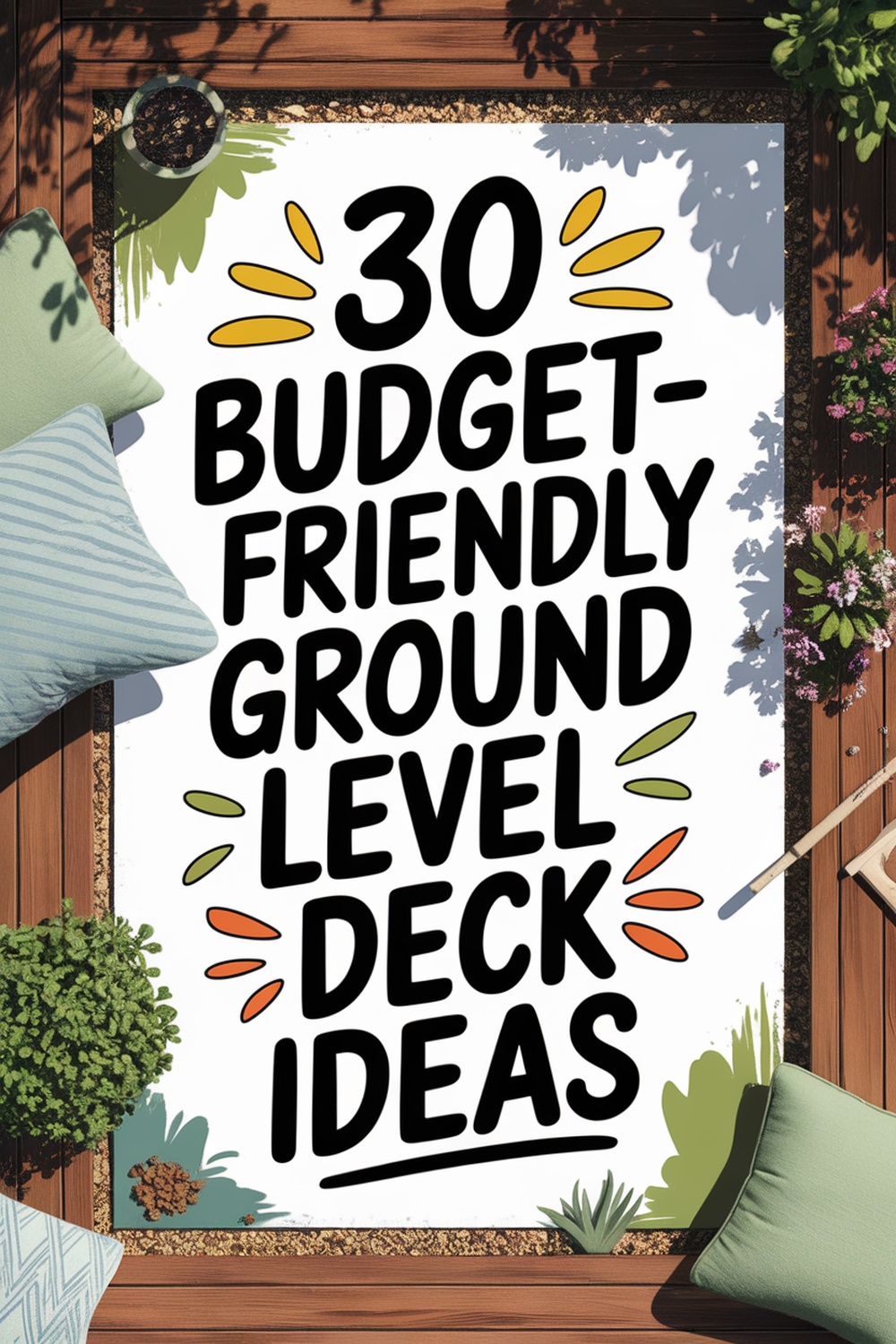 ground level deck ideas on a budget 30 Budget-Friendly Ground Level Deck Ideas You’ll Love