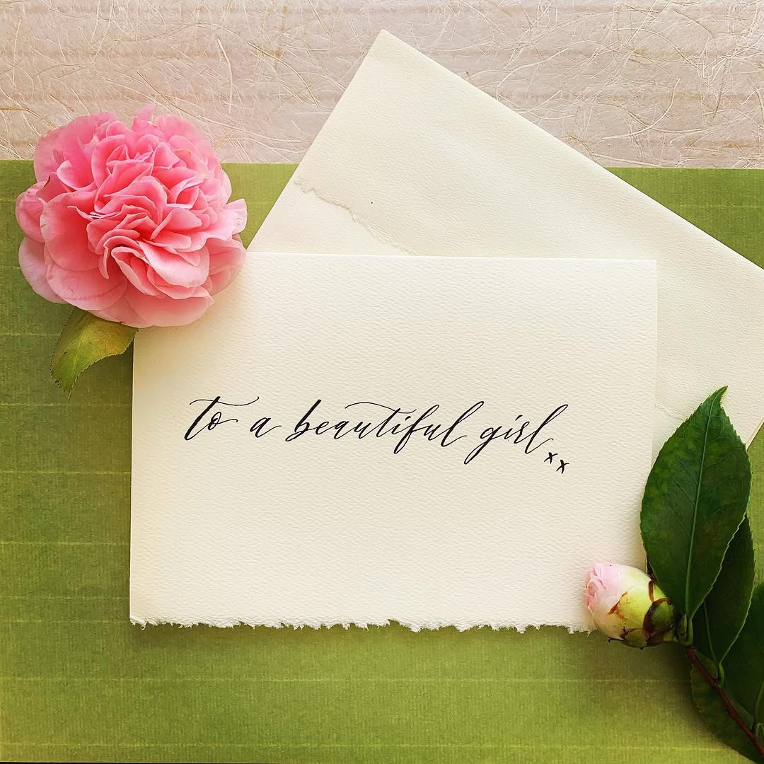 Hand-Lettered Minimalist Greeting Cards
