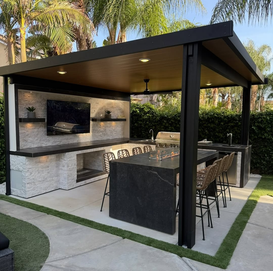 install a functional outdoor kitchen Install a Functional Outdoor Kitchen