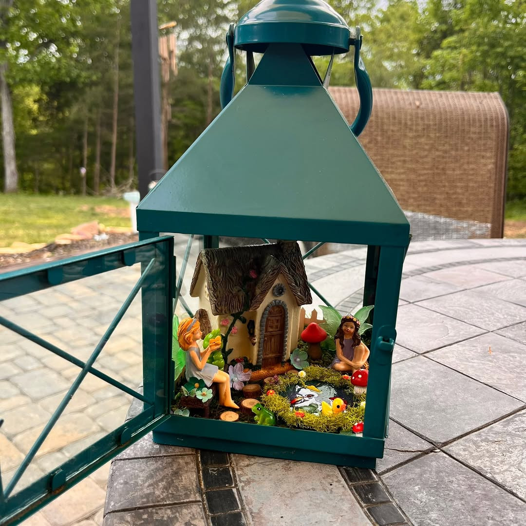 Lantern Containers with Evening Glow