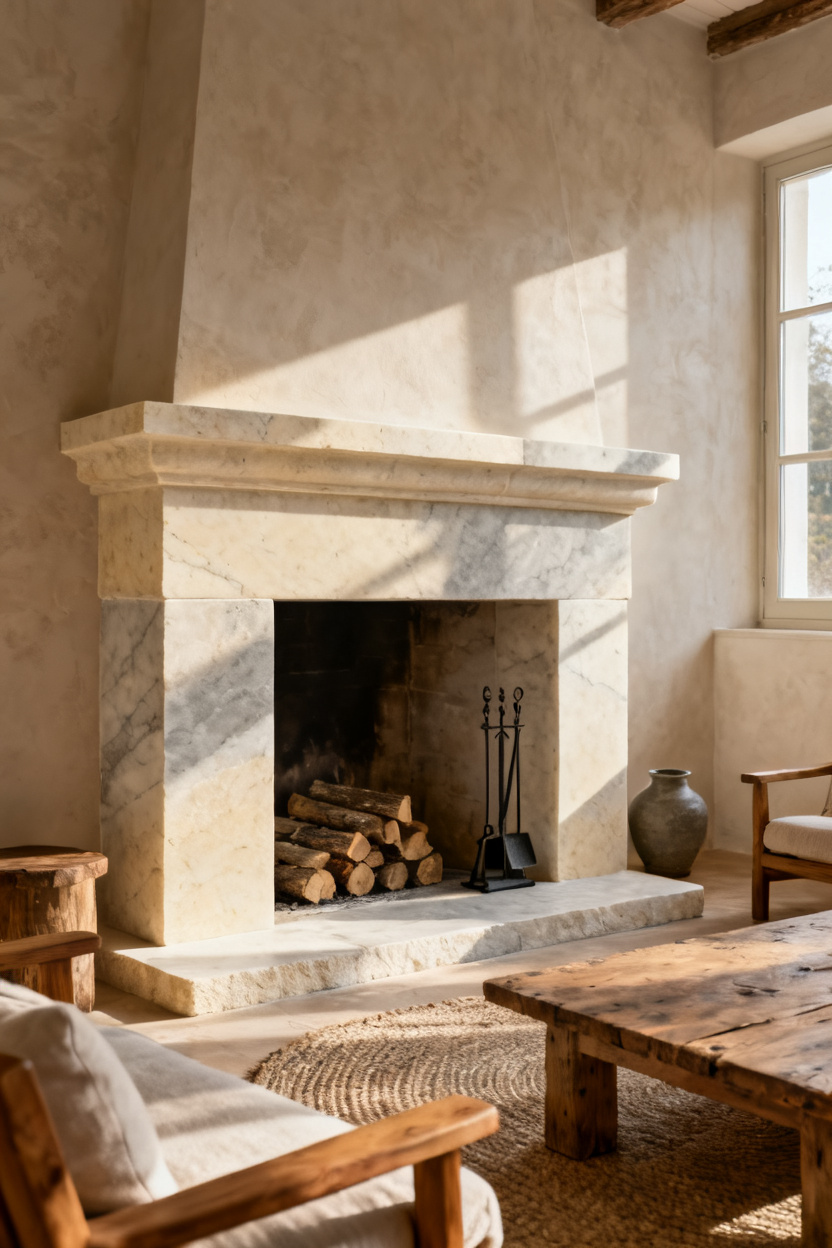 Limestone Slab With Old-World Calm