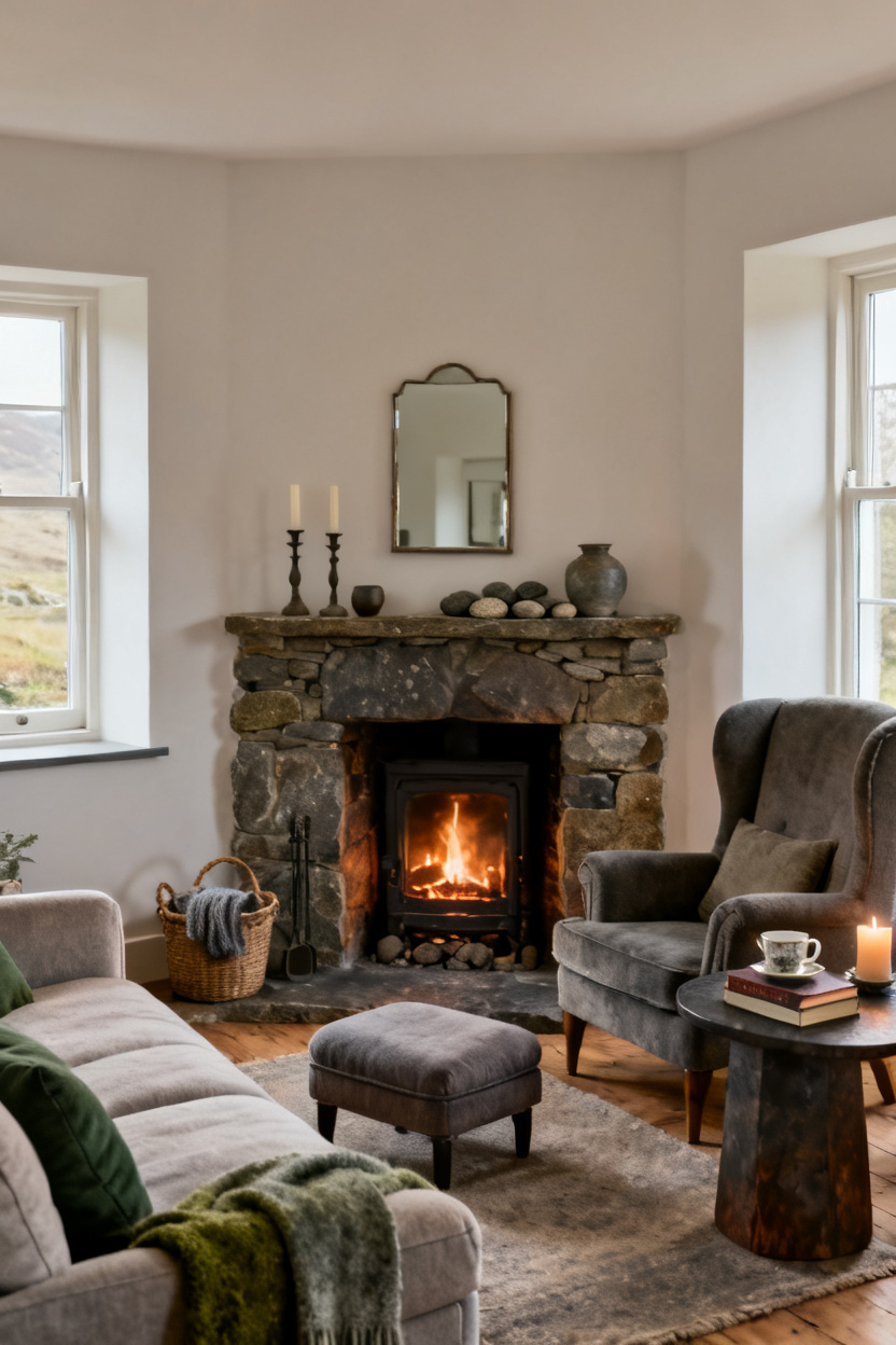Make the Fireplace the Heart