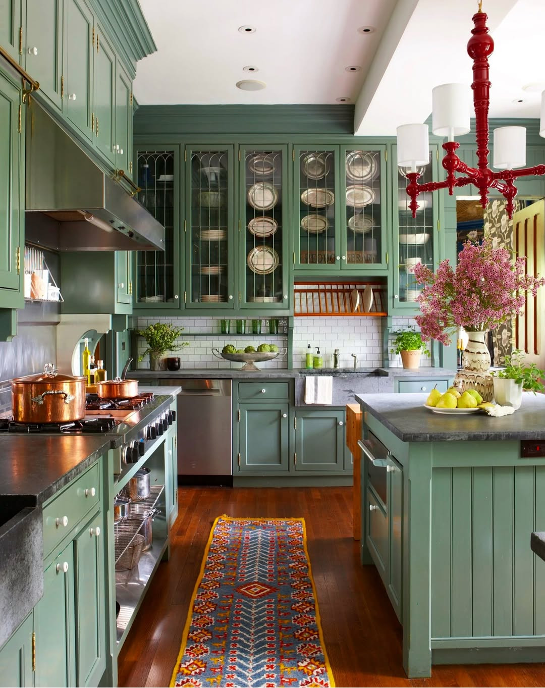 Sage Kitchen Copper Pans