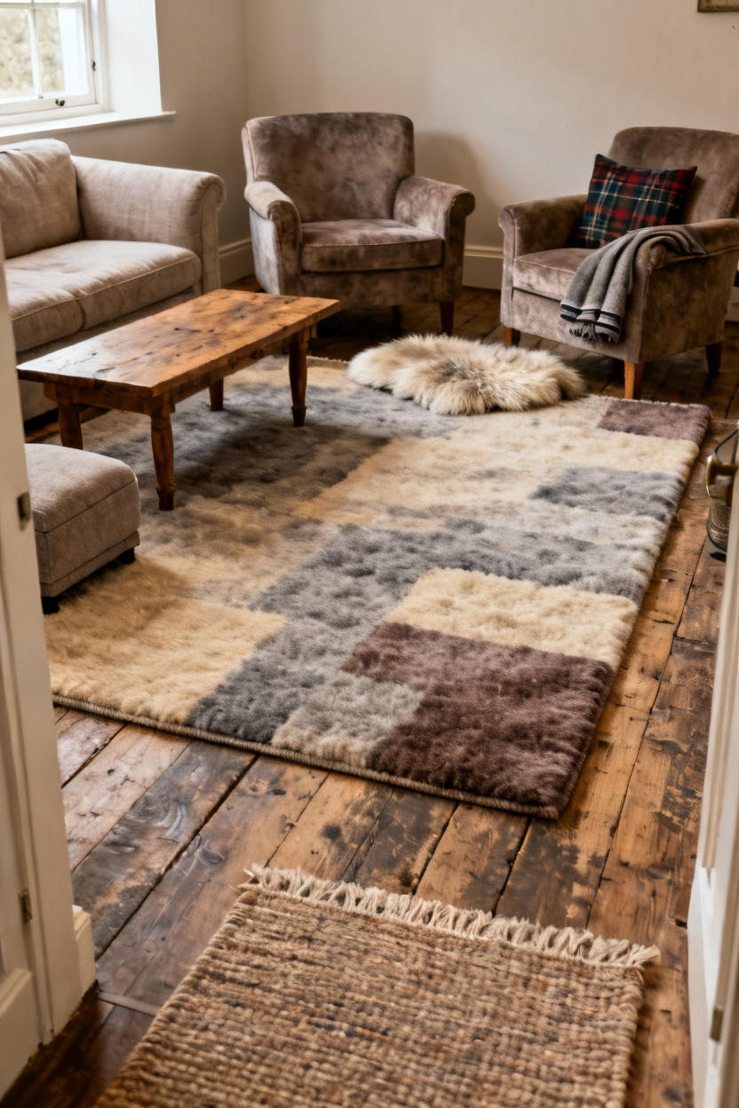 Soften Floors with Thick Rugs