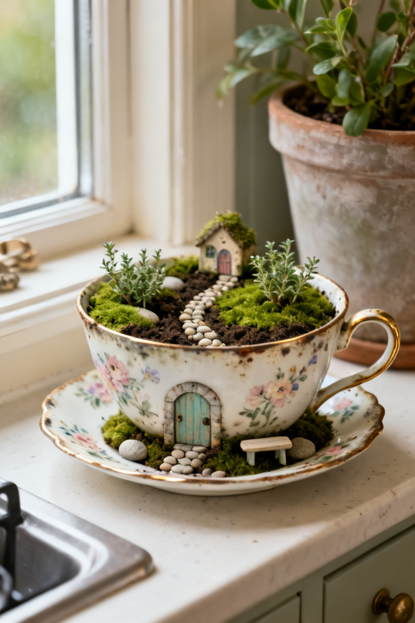 Teacup Pots for Tiny Cottages