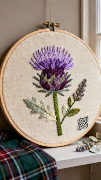 Thistle Hoop Art
