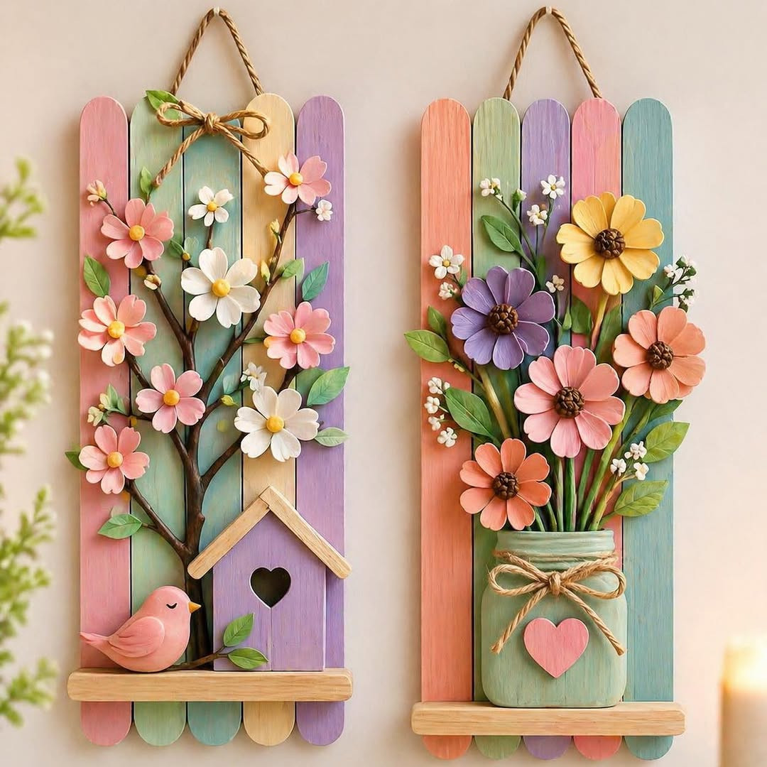 upcycled objects as wall decor Upcycled Objects as Wall Decor