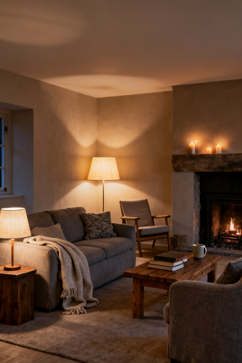 Use Gentle, Low Evening Lighting