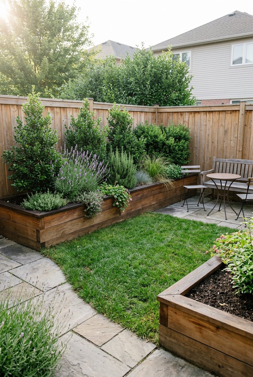 use raised beds along edges Use Raised Beds Along Edges