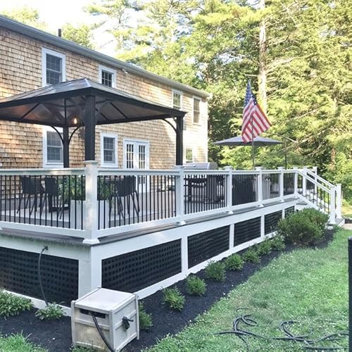 Weatherables Bolton Porch and Deck Railing Kit – Aluminum and Vinyl Railing Kit for Decks, Porches, Balcony Railing, and More (42” x 72”) Weatherables Bolton Porch and Deck Railing Kit – Aluminum and Vinyl Railing Kit for Decks, Porches, Balcony Railing, and More (42” x 72”)