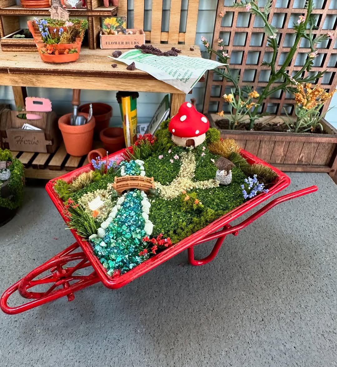 Wheelbarrow Pots for Cottage Yards