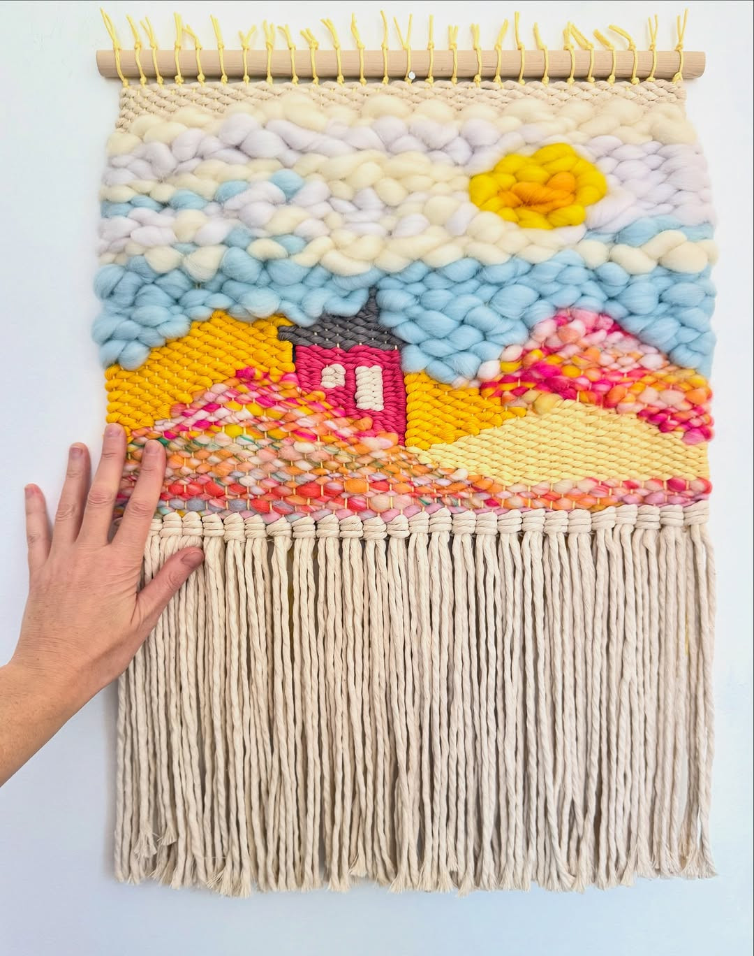 Woven Yarn Hanging With Texture